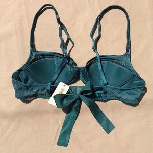 Aerie Satin Bra w/ Bow & Mesh